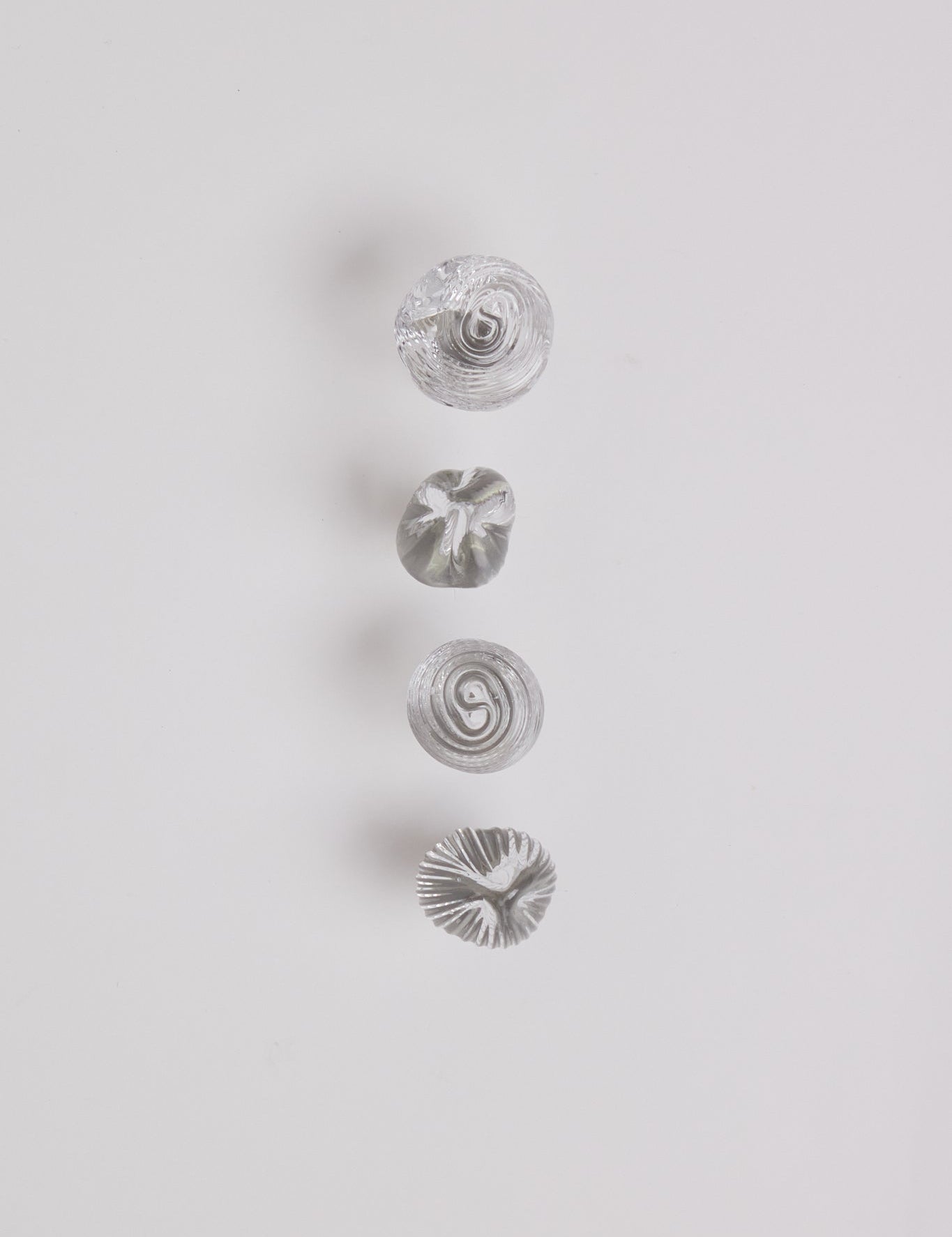 Nina Nørgaard Sculptural Fluted Glass Knob, curated by Shop Sommer in San Francisco.