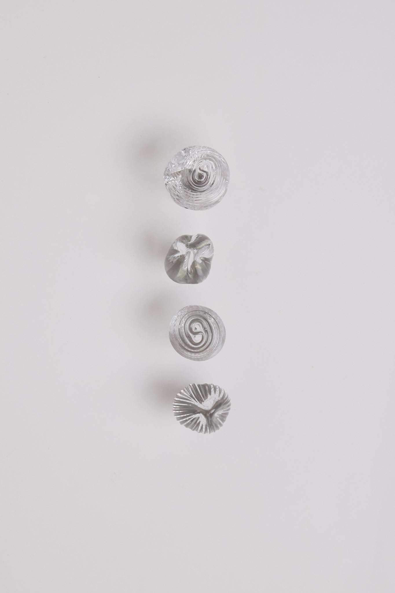 Nina Nørgaard Sculptural Fluted Glass Knob, curated by Shop Sommer in San Francisco.