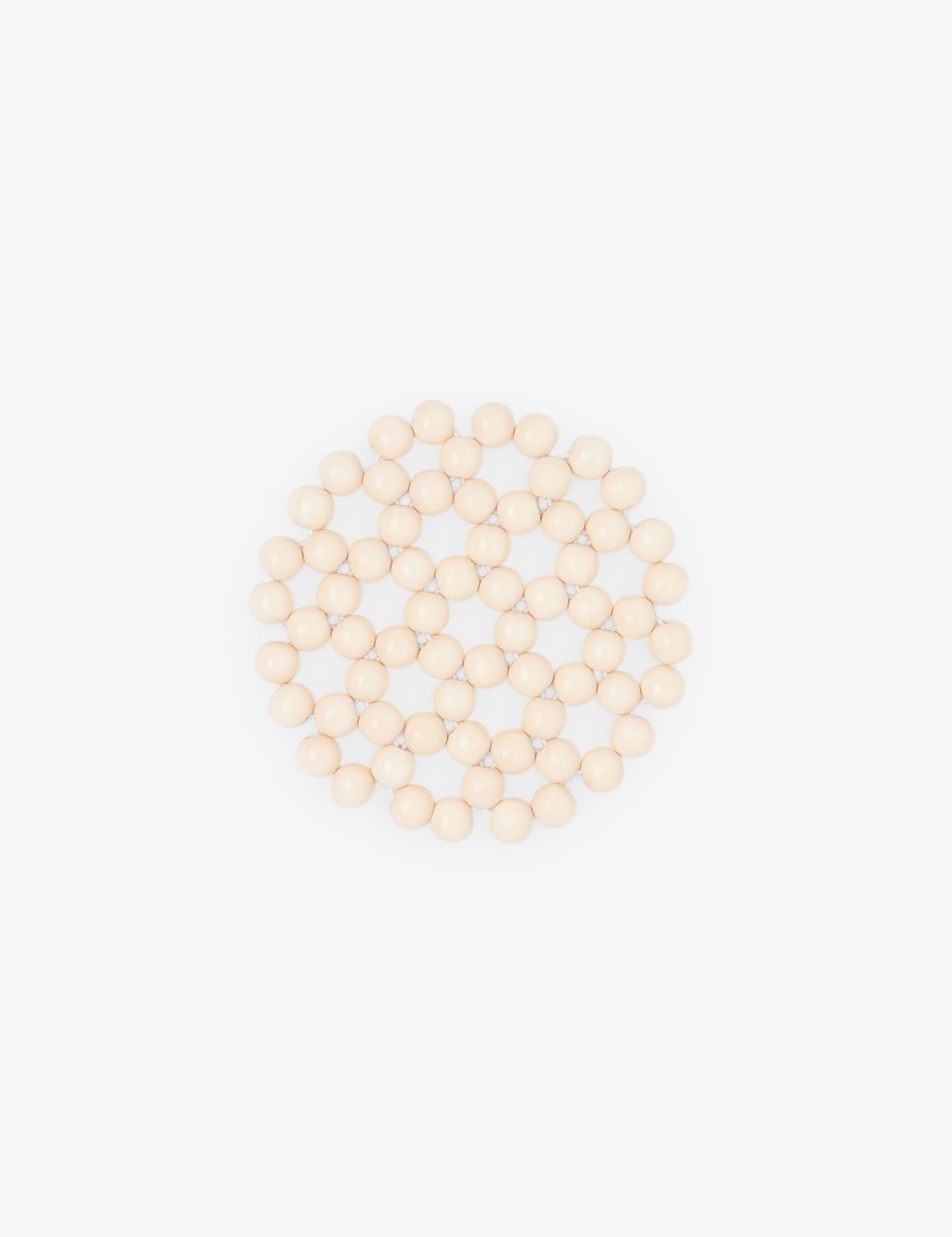 Pien Studios Larco Beaded Coaster in Tofu, curated by Shop Sommer in San Francisco.