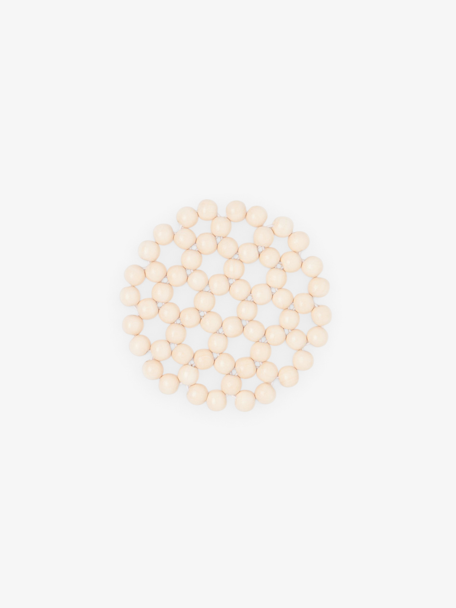 Pien Studios Larco Beaded Coaster in Tofu, curated by Shop Sommer in San Francisco.