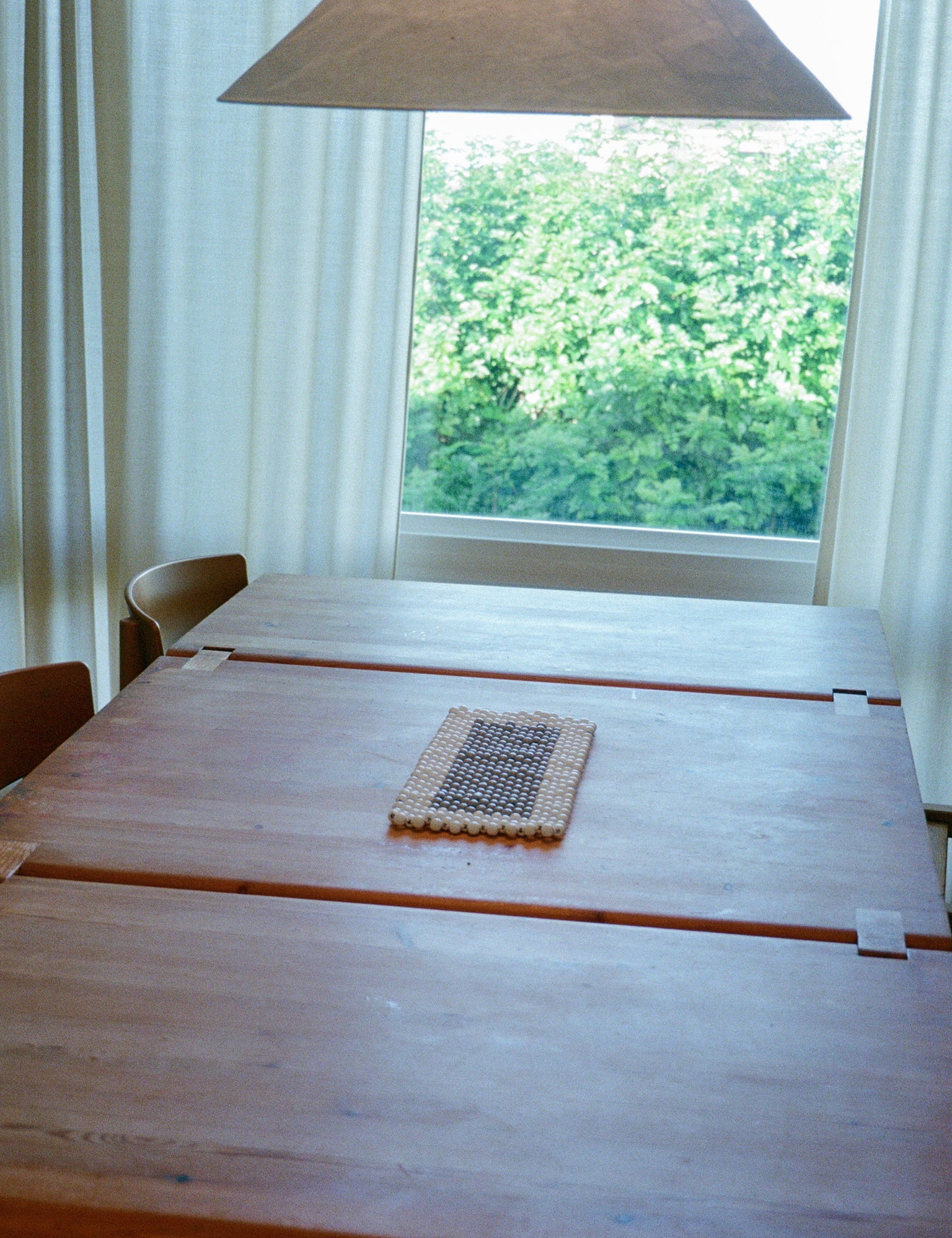 Pien Studios Beaded Table Runner, curated by Shop Sommer in San Francisco.