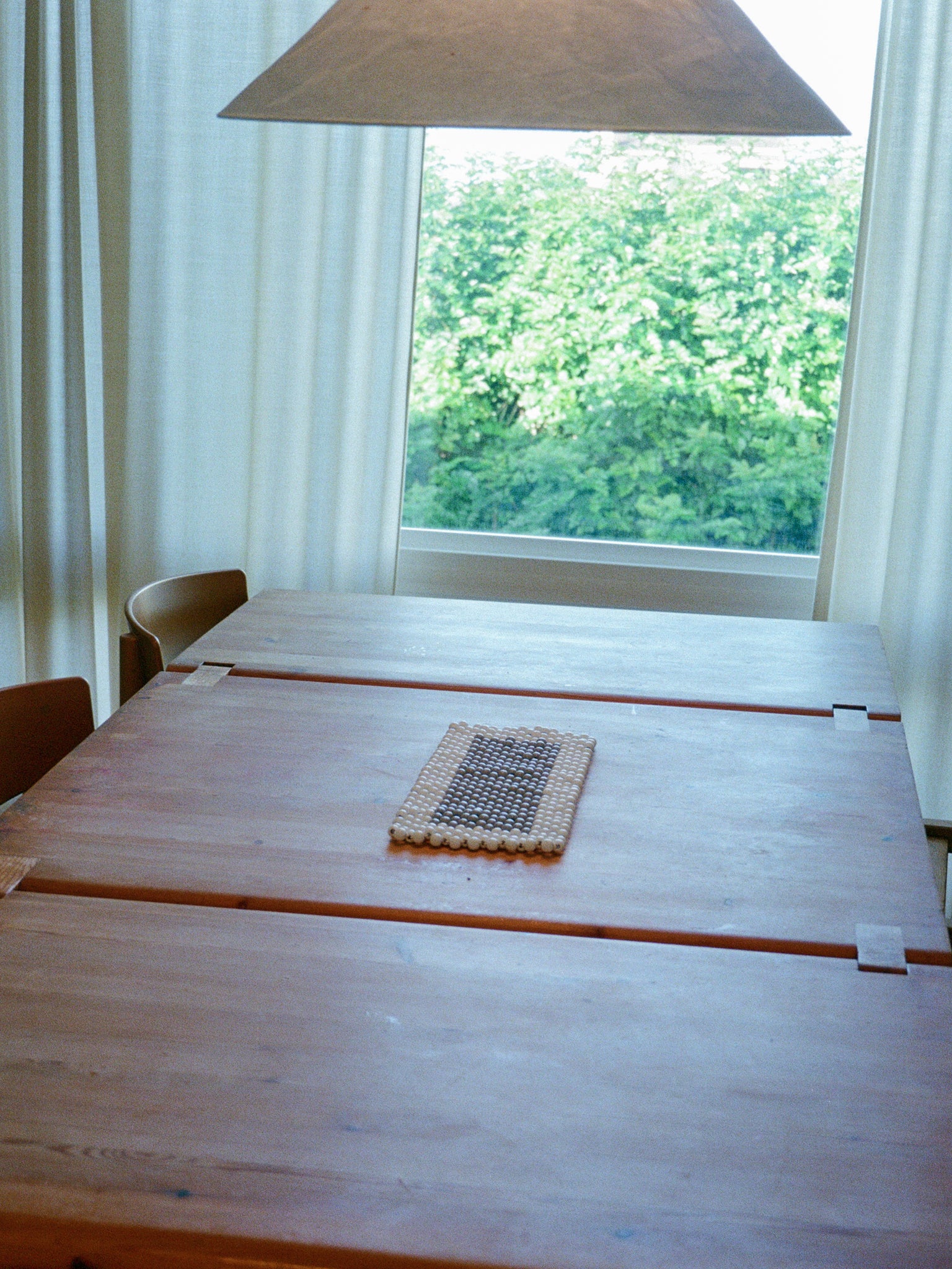 Pien Studios Beaded Table Runner, curated by Shop Sommer in San Francisco.