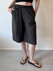 Black Leather Knot Belt