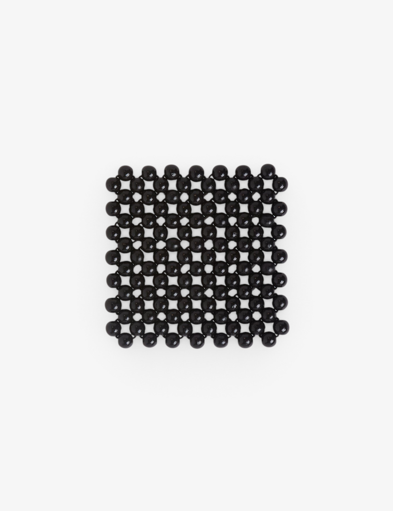 Pien Studios Black Lacquered Beaded Coasters, curated by Shop Sommer in San Francisco.