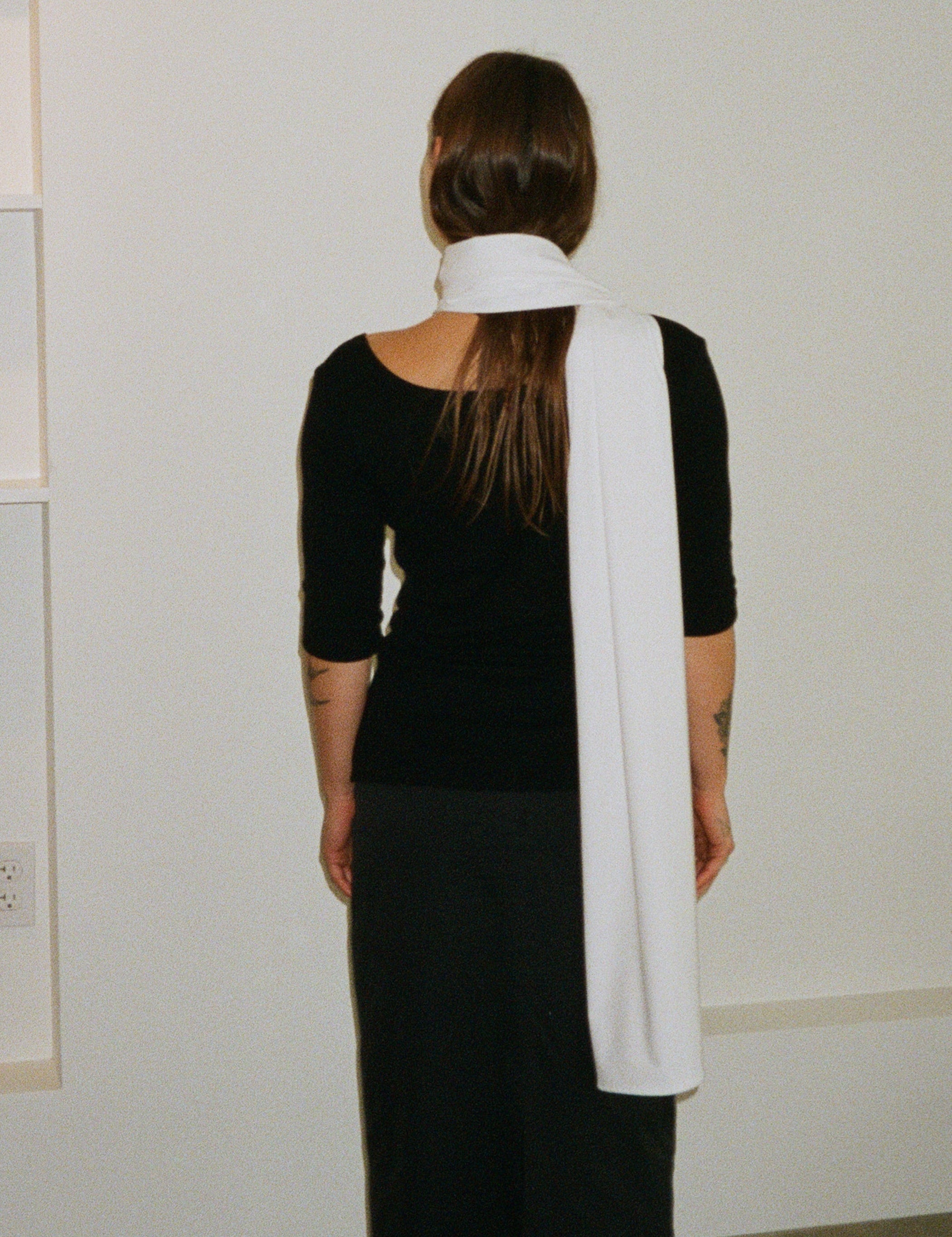 Pien Studios Bianco Stretch Scarf, curated by Shop Sommer in San Francisco.