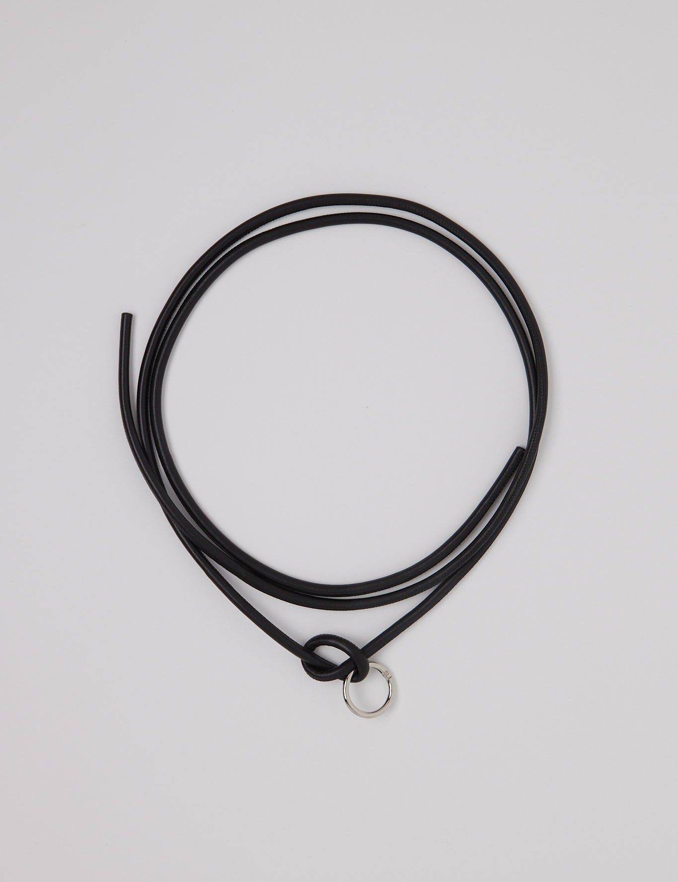 Pien Studios Black Leather Knot Belt, curated by Shop Sommer in San Francisco.