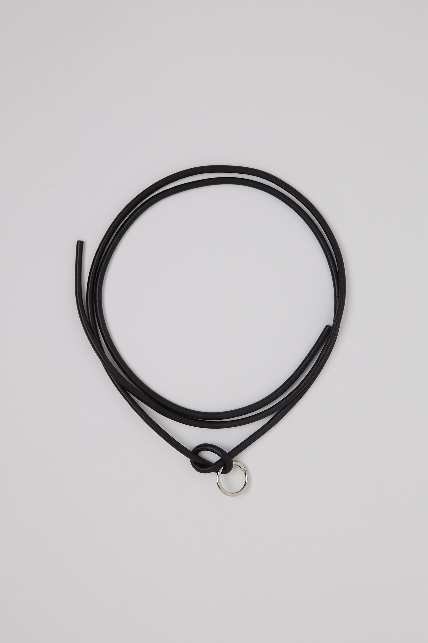 Pien Studios Black Leather Knot Belt, curated by Shop Sommer in San Francisco.