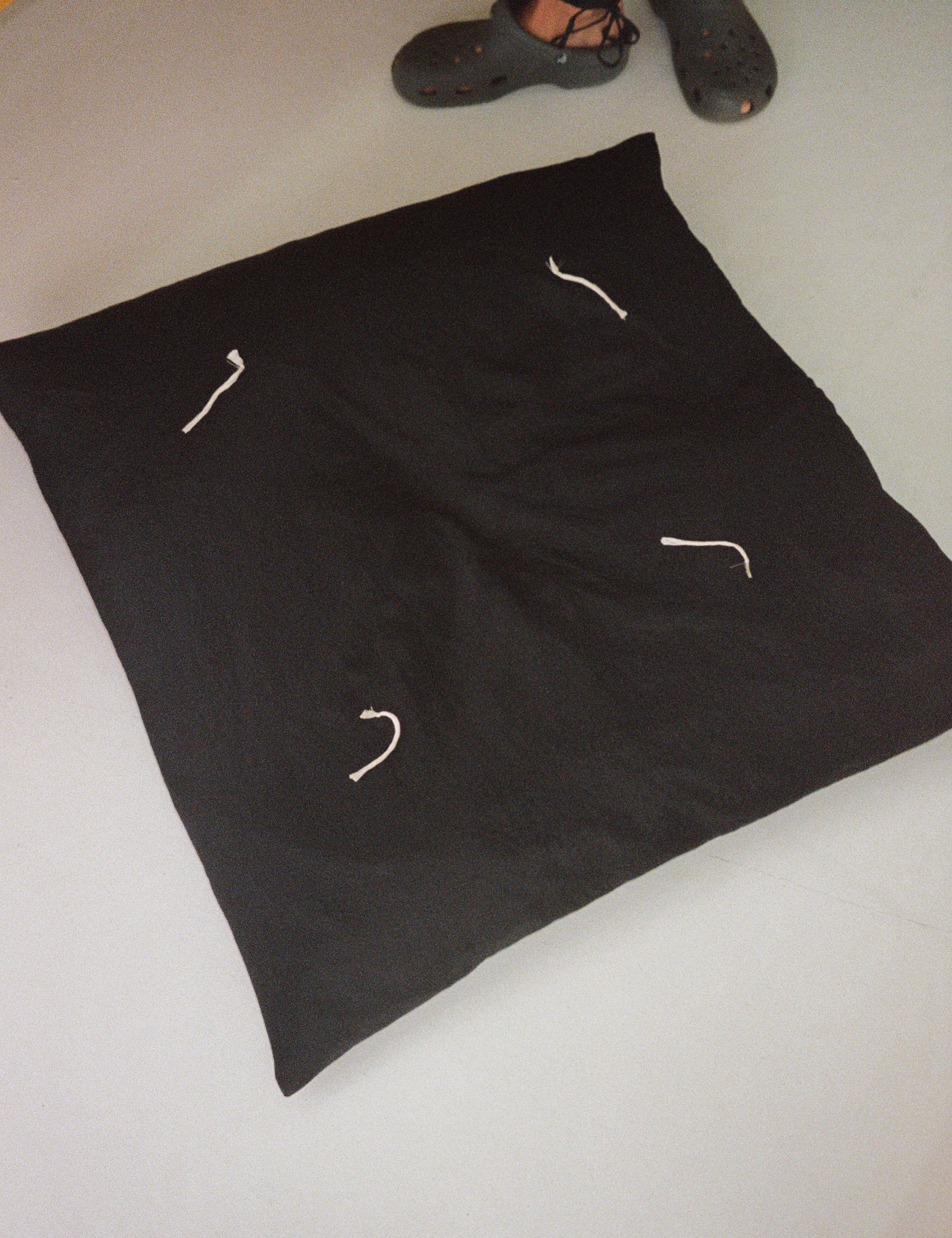 Pien Studios Black Tassel Pillow Cover, curated by Shop Sommer in San Francisco.