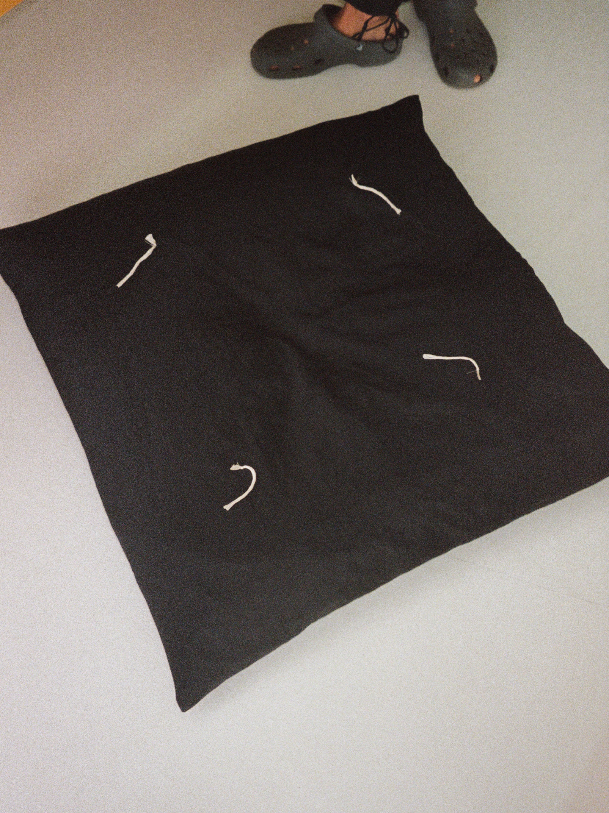 Pien Studios Black Tassel Pillow Cover, curated by Shop Sommer in San Francisco.