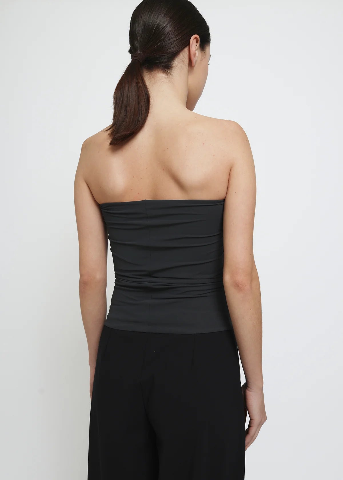 Strapless Bandeau Top Charcoal