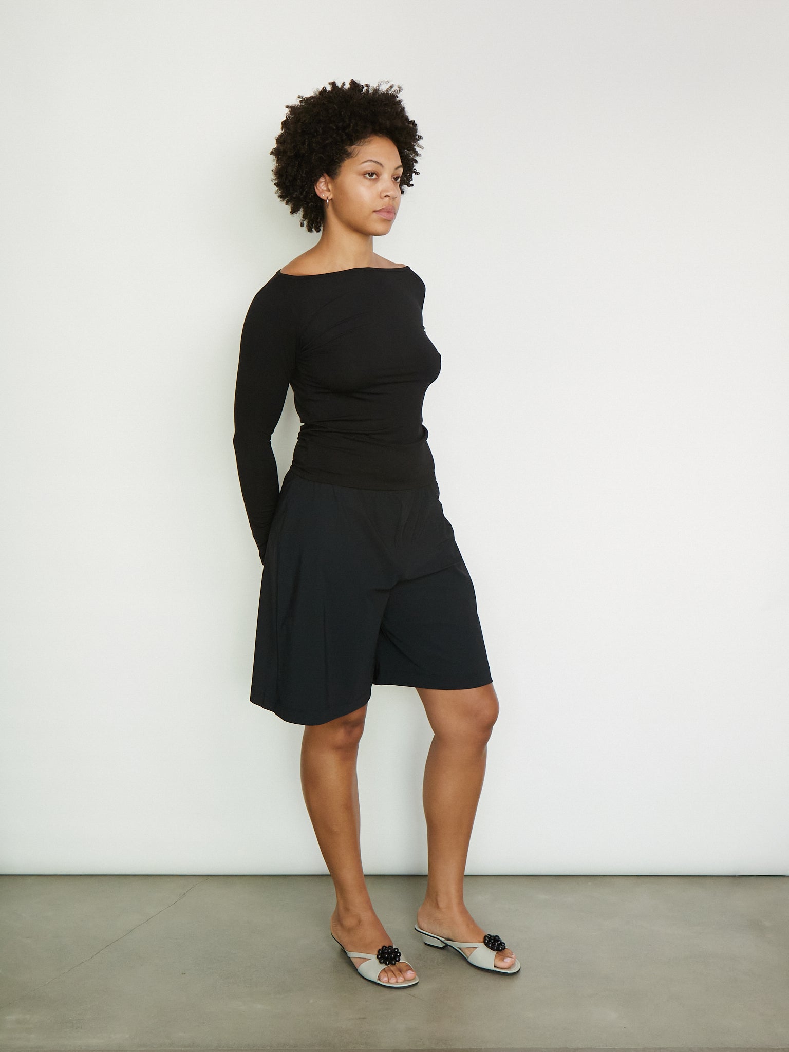 Wide Fit Shorts Black