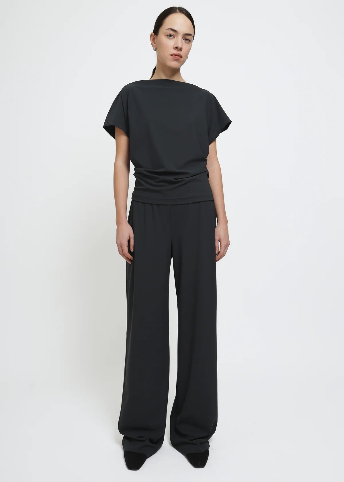 Wide Fit Pants Charcoal