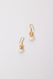 Sapir Bachar Gold Long Pearl Earrings, curated by Shop Sommer in San Francisco.