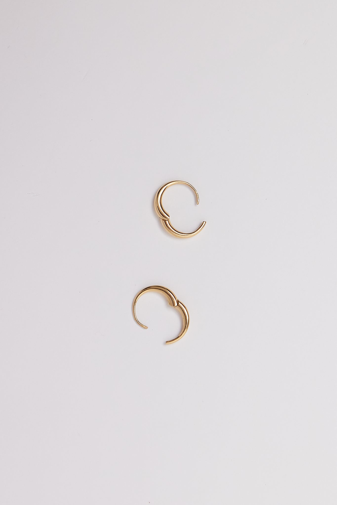 Sapir Bachar Gold Circle Hoops, curated by Shop Sommer in San Francisco.