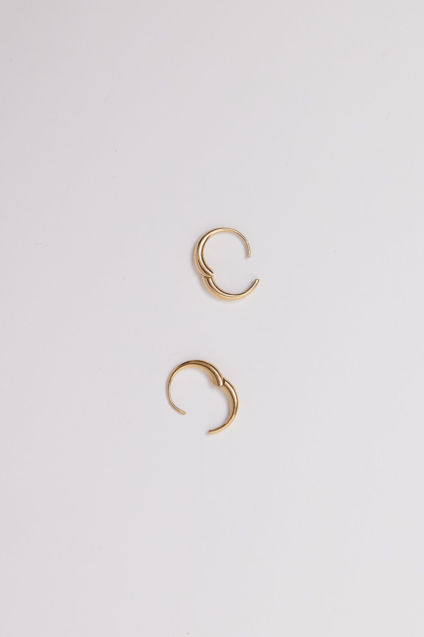 Sapir Bachar Gold Circle Hoops, curated by Shop Sommer in San Francisco.