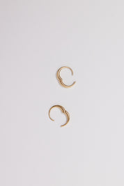 Sapir Bachar Gold Circle Hoops, curated by Shop Sommer in San Francisco.