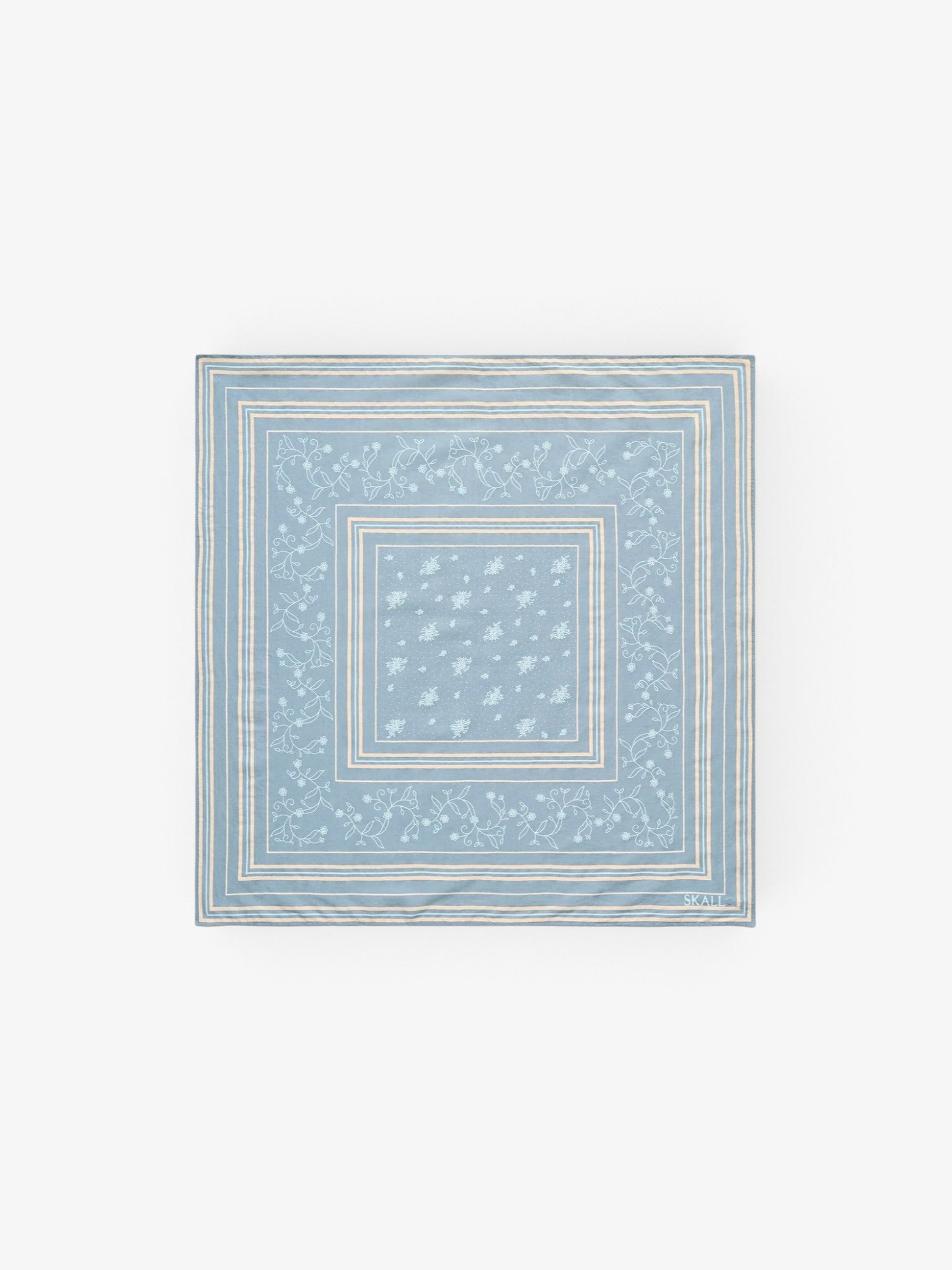 Classic Scarf Storm Blue Beige