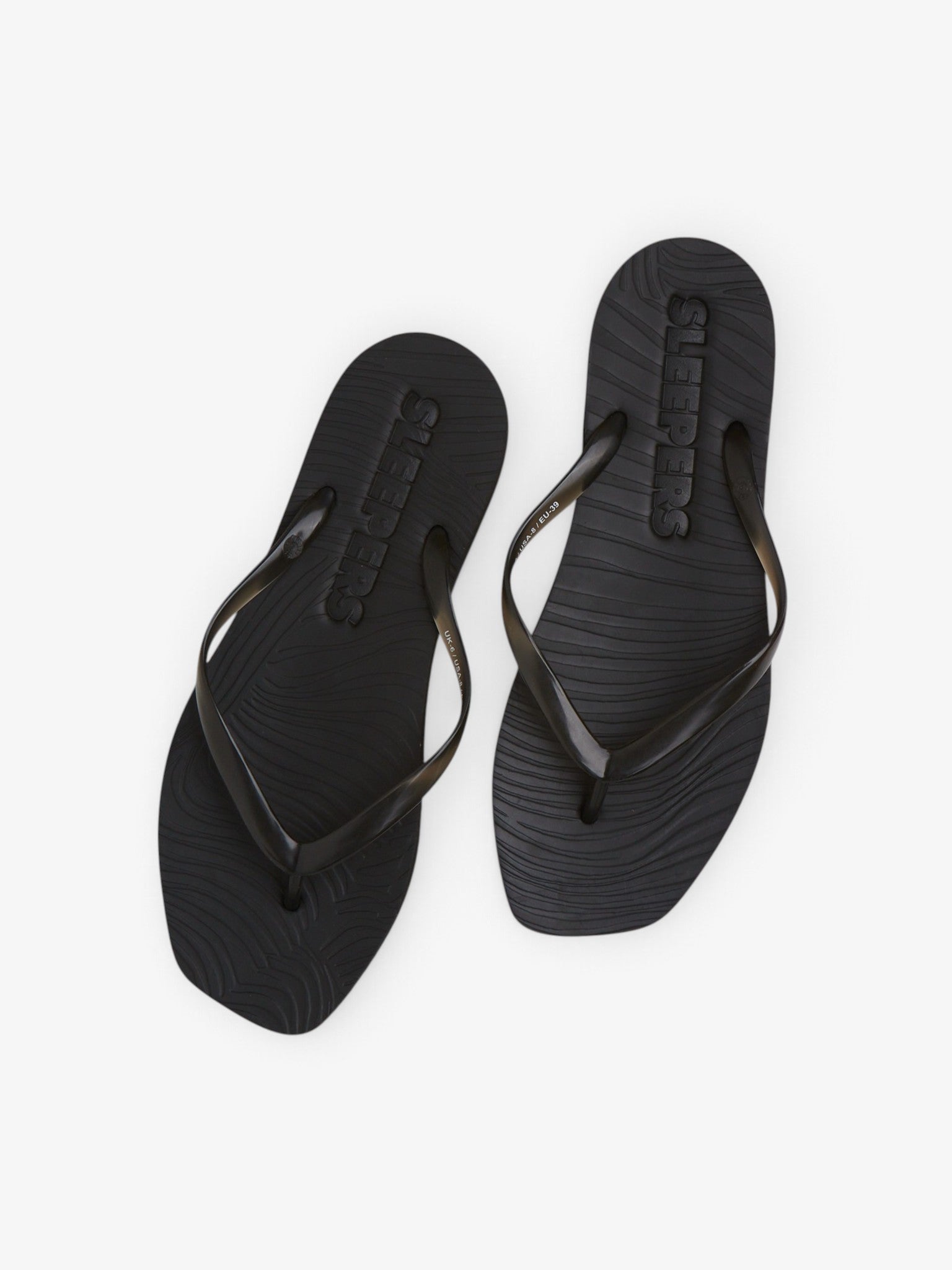 Tapered Flip Flop Black Transparent