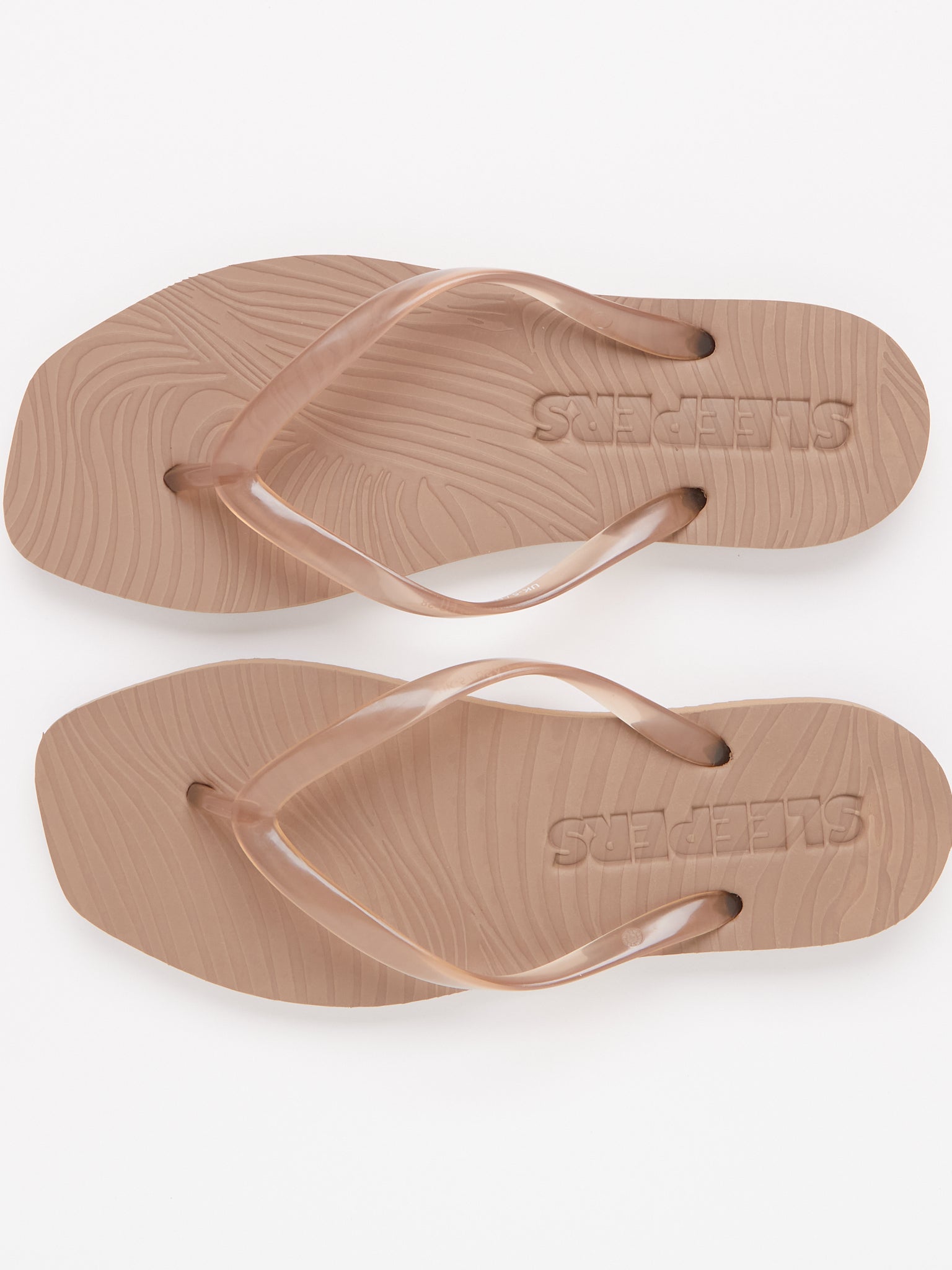 Tapered Flip Flop Sand Transparent