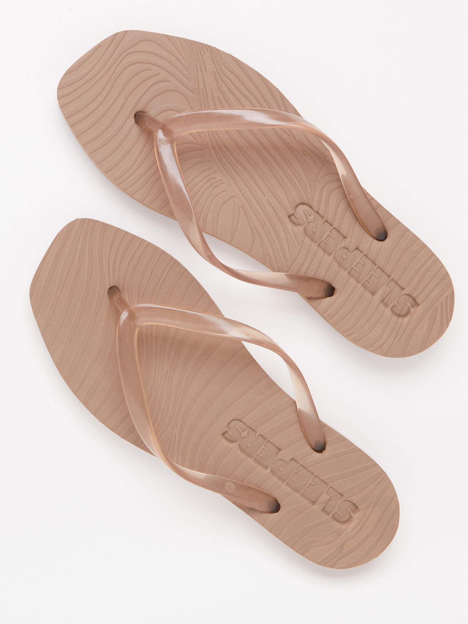Tapered Flip Flop Sand Transparent