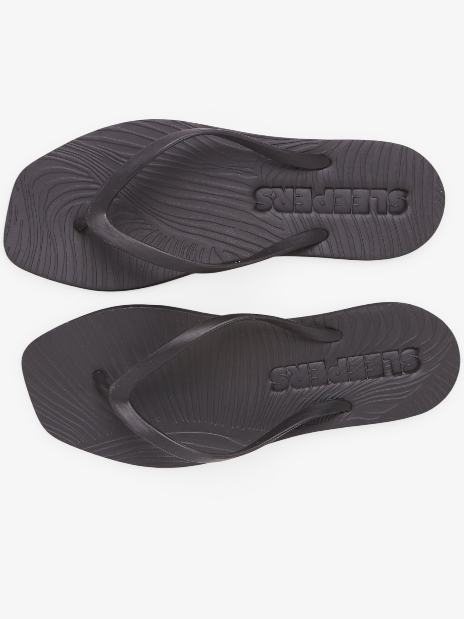 Tapered Flip Flop Black from Sleepers, curated by Shop Sommer in San Francisco.