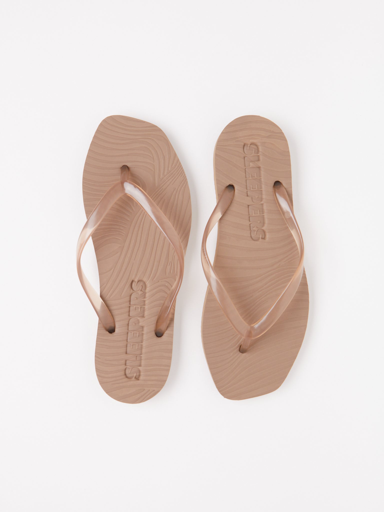 Tapered Flip Flop Sand Transparent