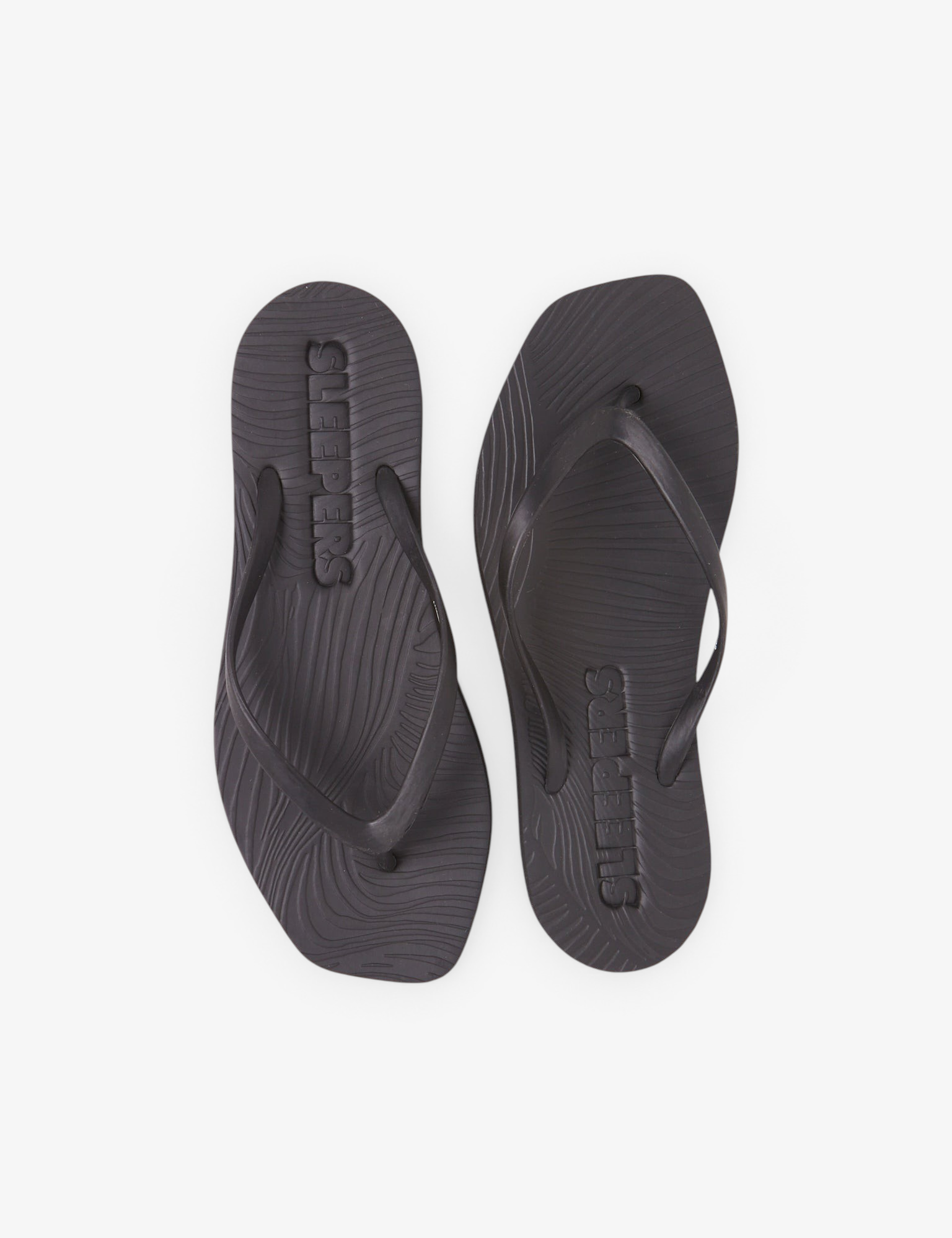 Tapered Flip Flop Black from Sleepers, curated by Shop Sommer in San Francisco.
