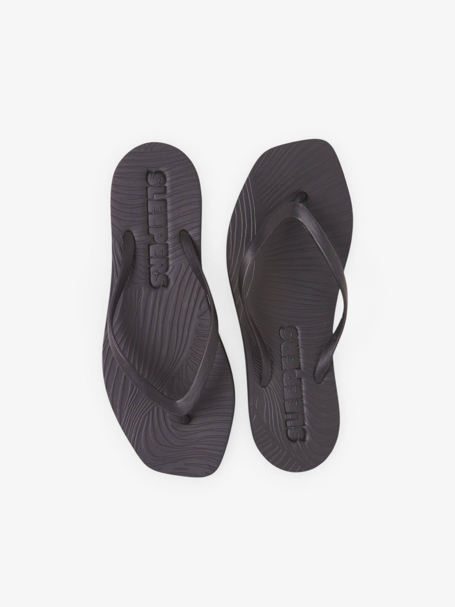 Tapered Flip Flop Black from Sleepers, curated by Shop Sommer in San Francisco.