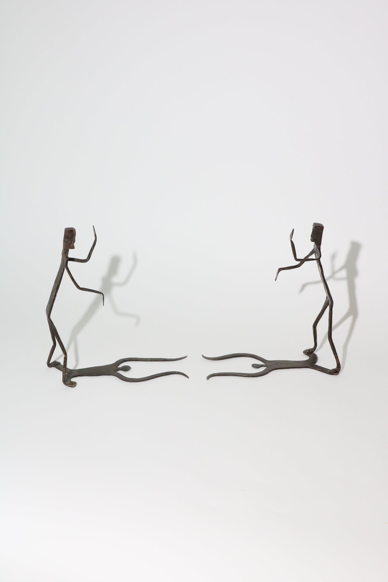 Figural Iron Bookends