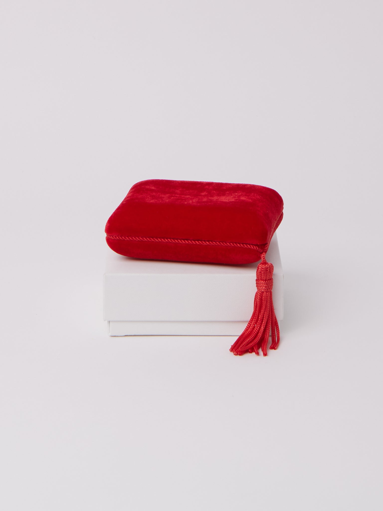 Sophie Bille Brahe Velvet Jewelry Box in Rouge, curated by Shop Sommer in San Francisco.