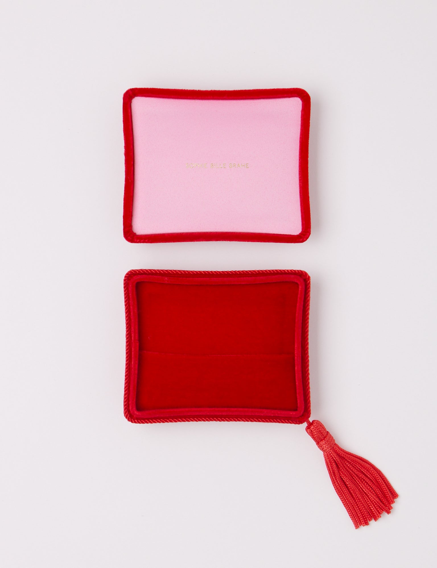 Sophie Bille Brahe Velvet Jewelry Box in Rouge, curated by Shop Sommer in San Francisco.