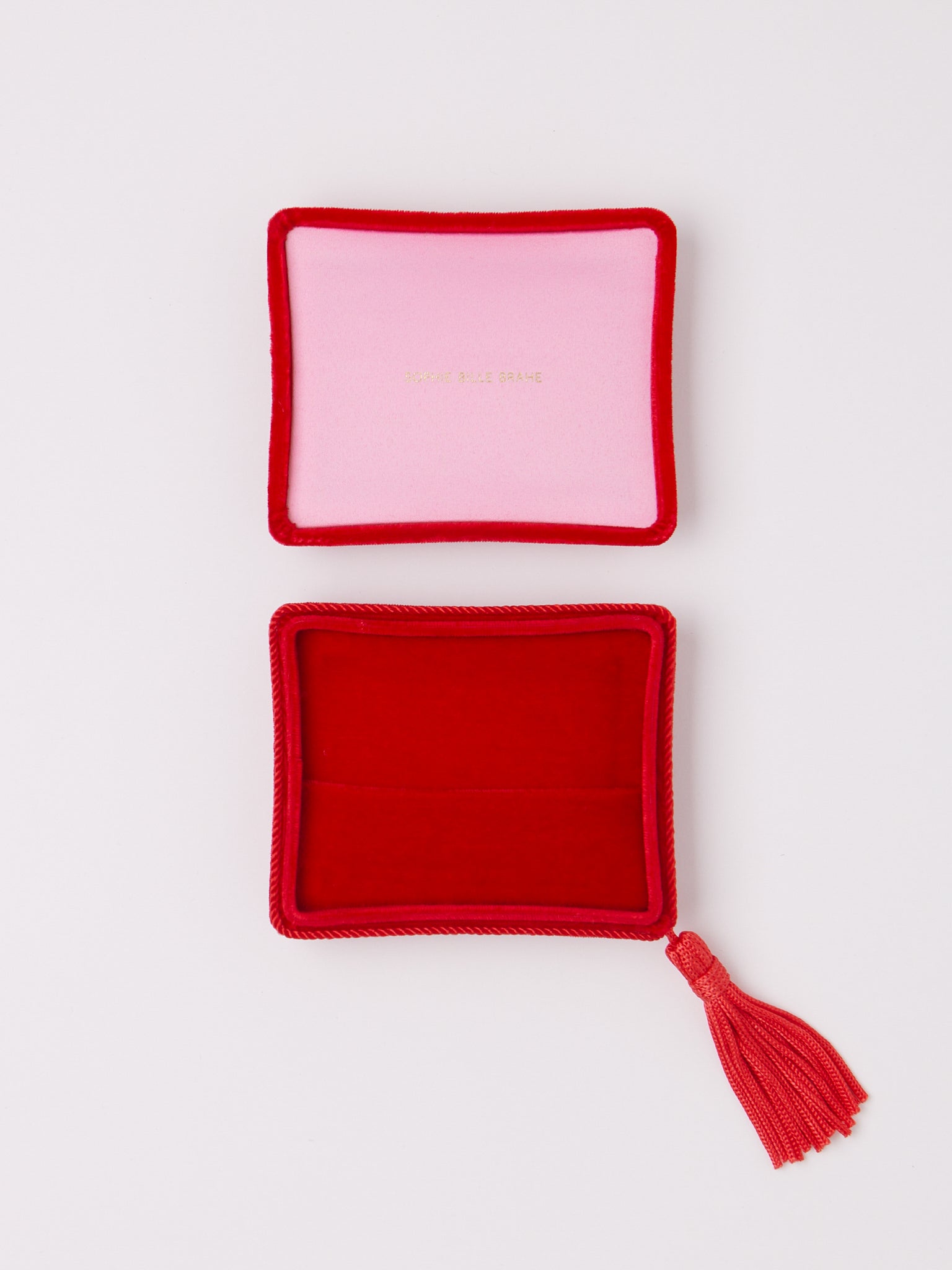 Sophie Bille Brahe Velvet Jewelry Box in Rouge, curated by Shop Sommer in San Francisco.