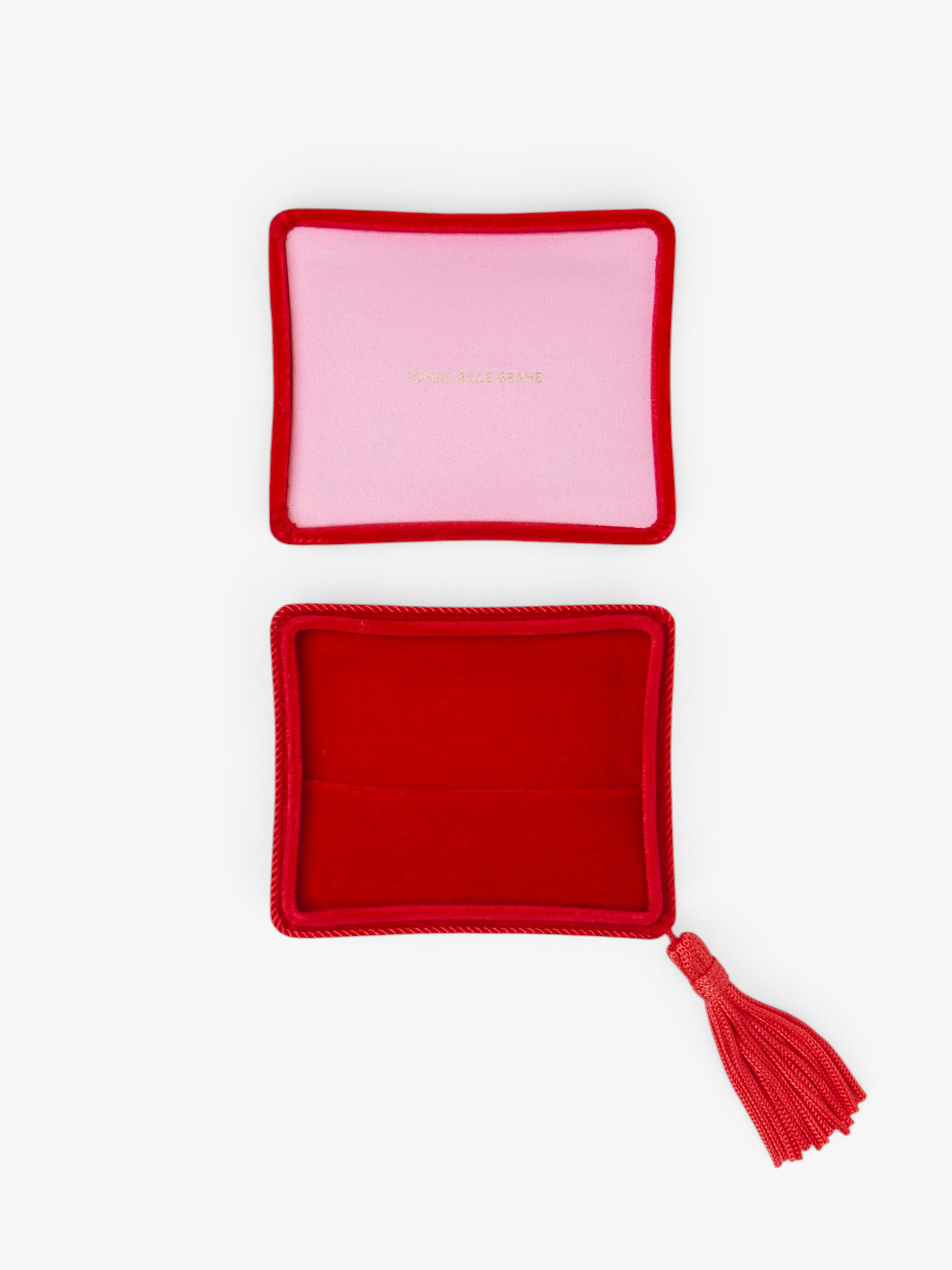Sophie Bille Brahe Velvet Jewelry Box in Rouge, curated by Shop Sommer in San Francisco.
