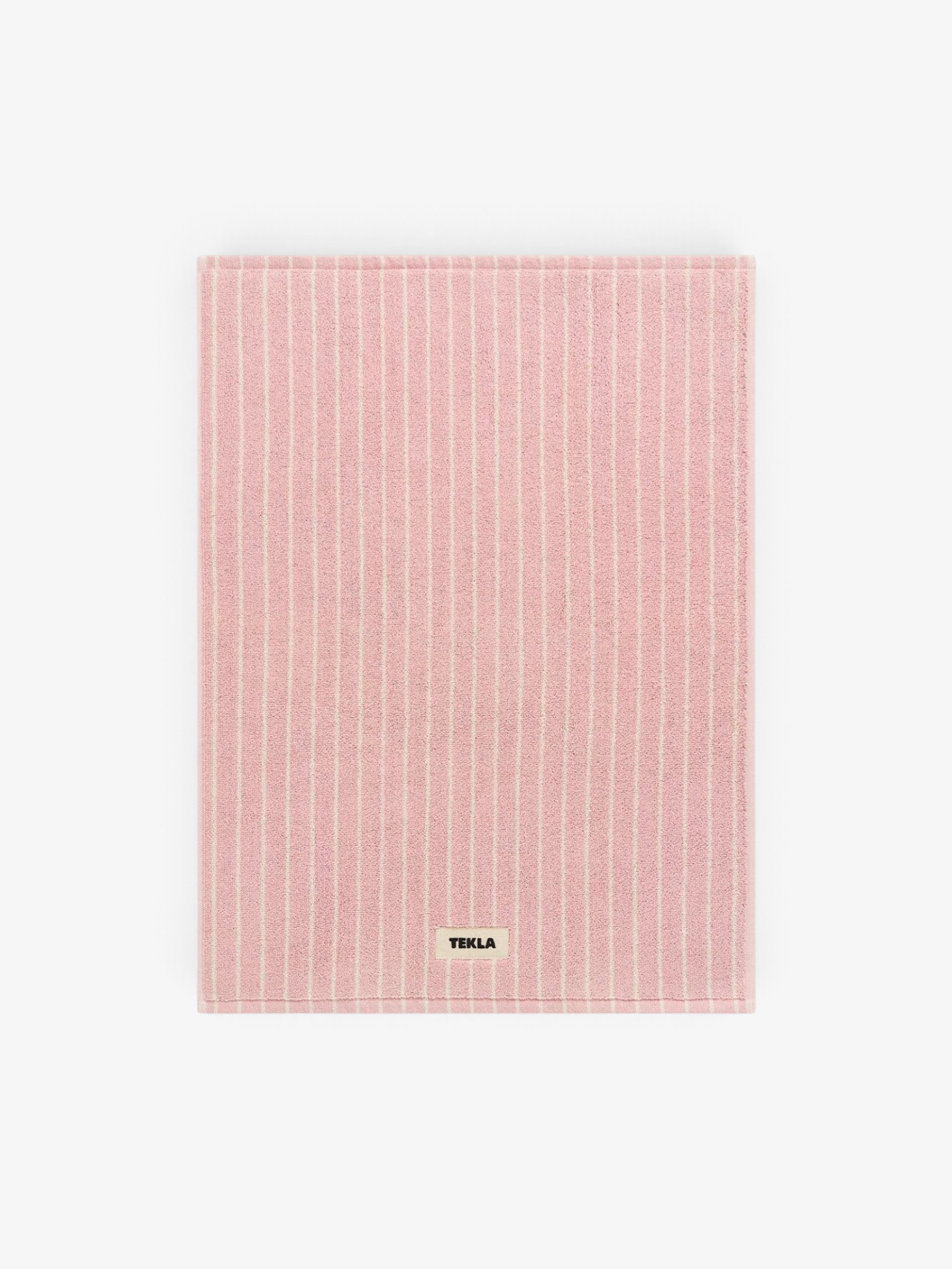 Terry Bath Mat Shaded Pink Stripes