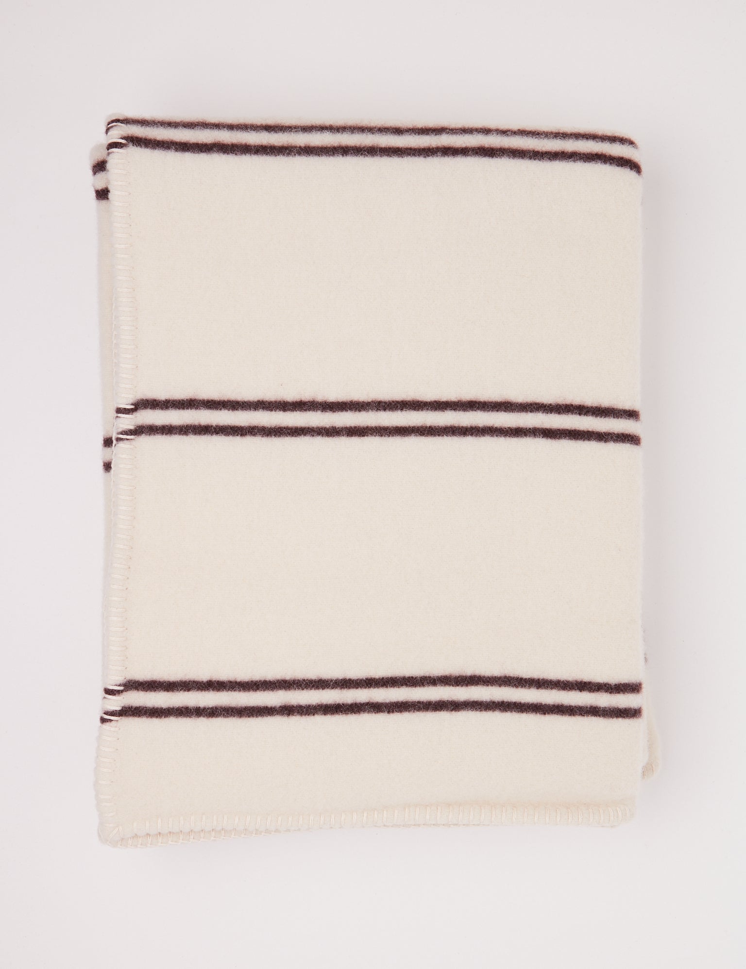 Tekla Lambswool Blanket Ruck Stripes, curated by Shop Sommer in San Francisco.