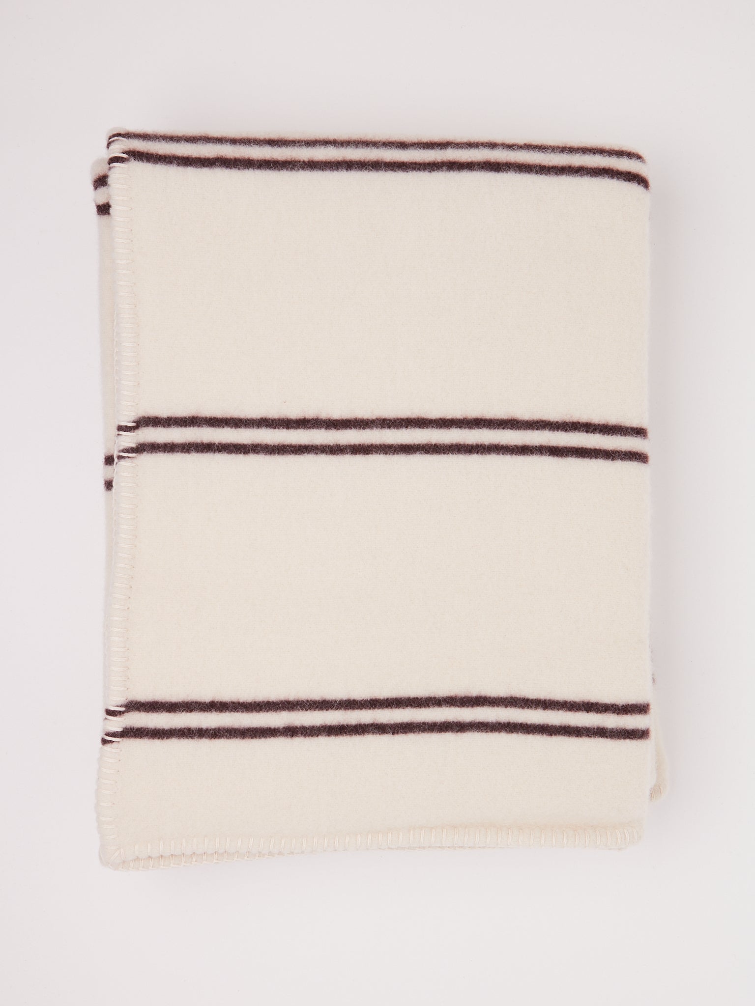 Tekla Lambswool Blanket Ruck Stripes, curated by Shop Sommer in San Francisco.
