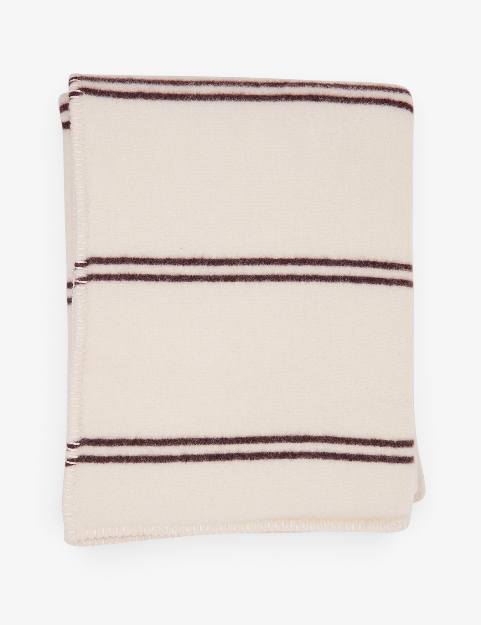 Tekla Lambswool Blanket Ruck Stripes, curated by Shop Sommer in San Francisco.