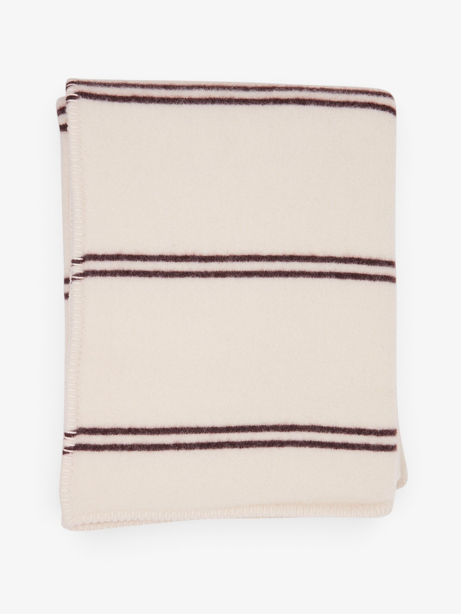 Tekla Lambswool Blanket Ruck Stripes, curated by Shop Sommer in San Francisco.