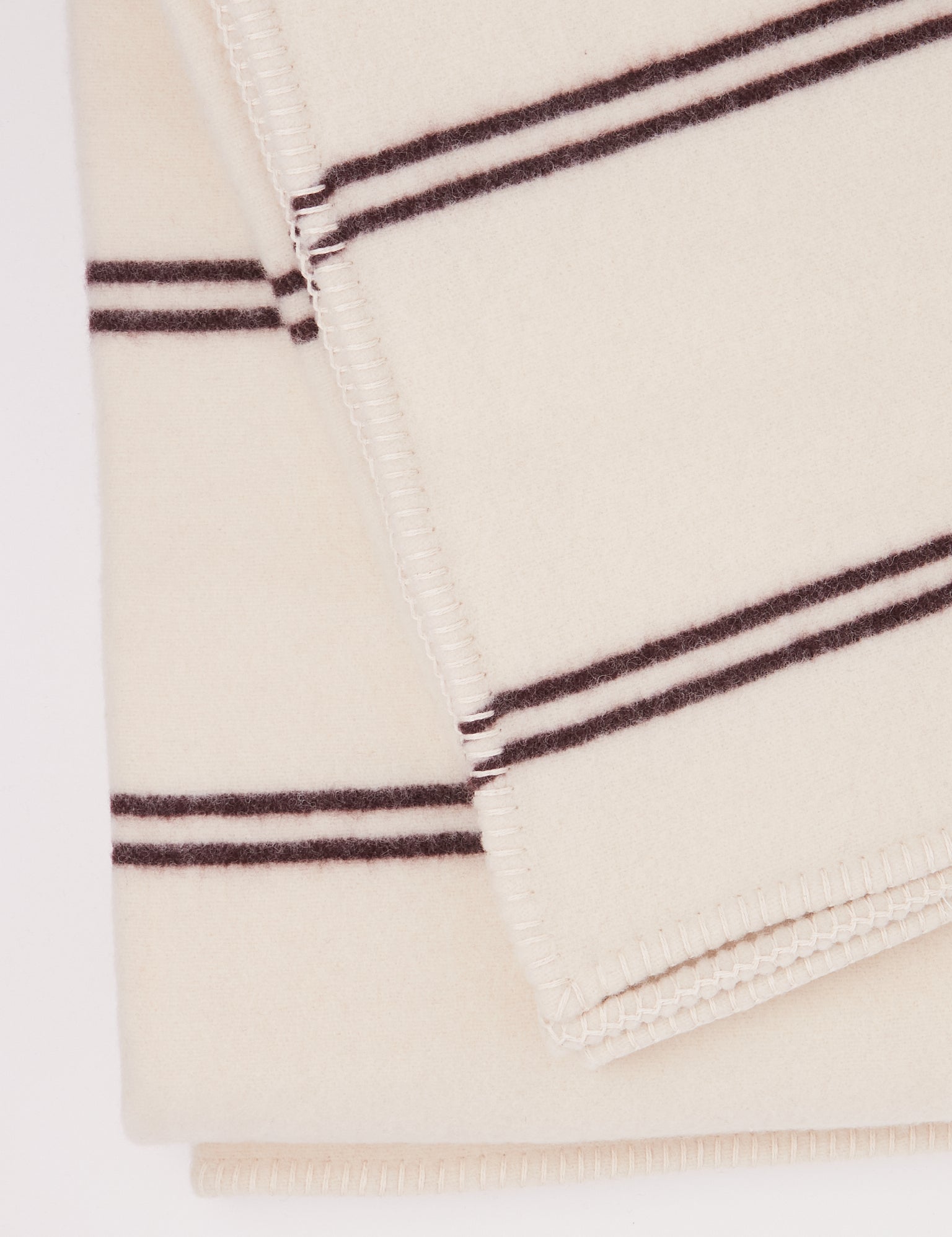 Tekla Lambswool Blanket Ruck Stripes, curated by Shop Sommer in San Francisco.