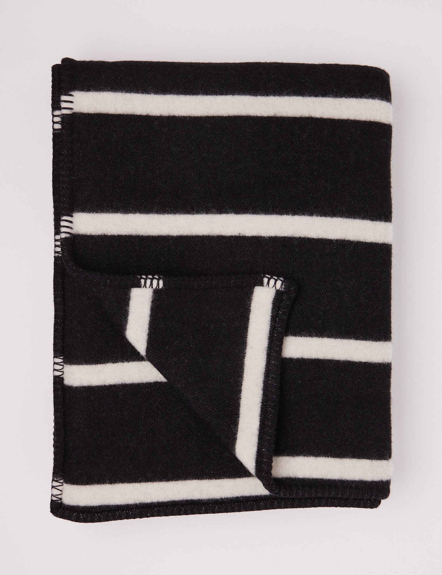 Tekla Lambswool Blanket Starling Stripes, curated by Shop Sommer in San Francisco.