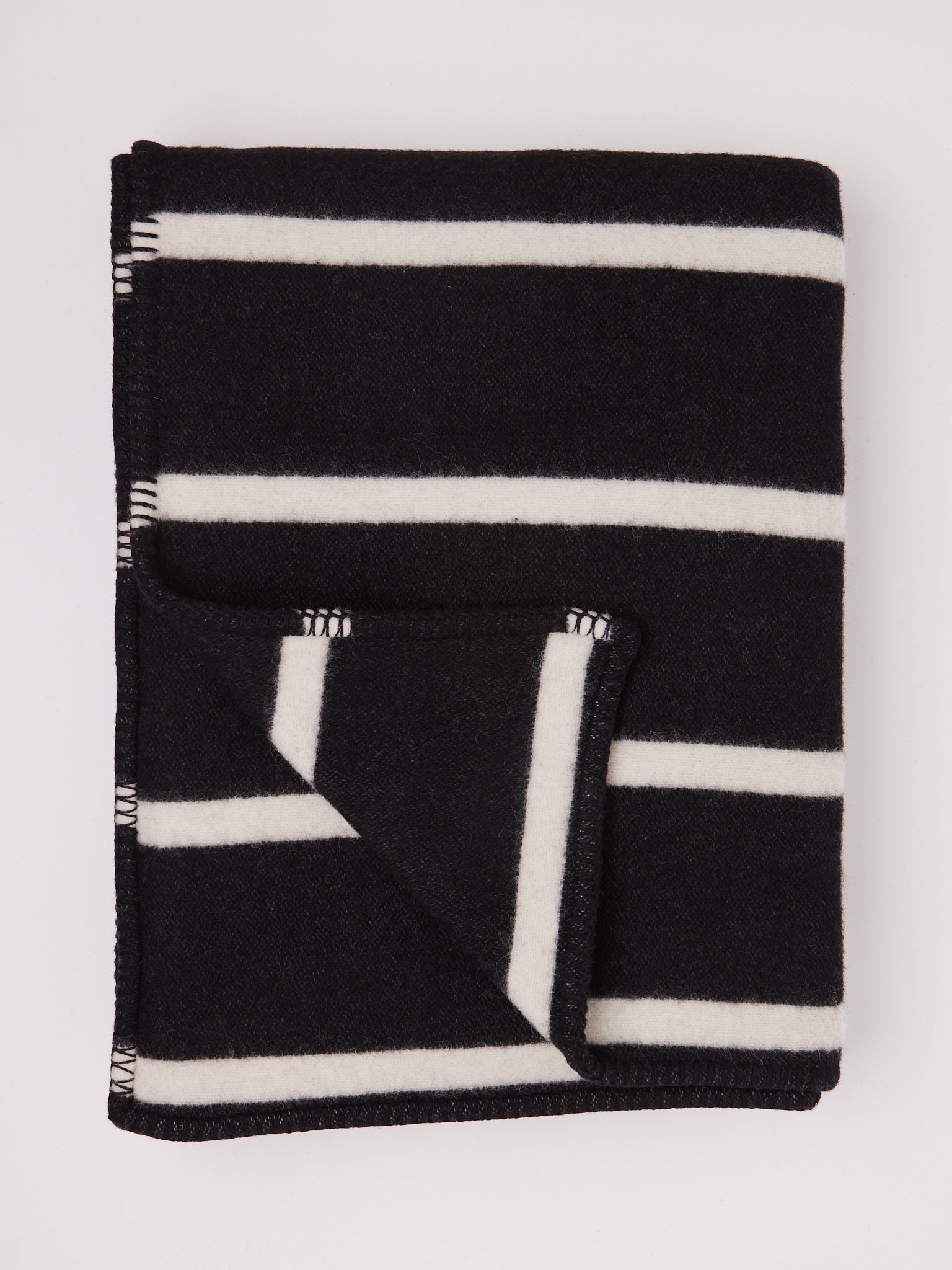Tekla Lambswool Blanket Starling Stripes, curated by Shop Sommer in San Francisco.