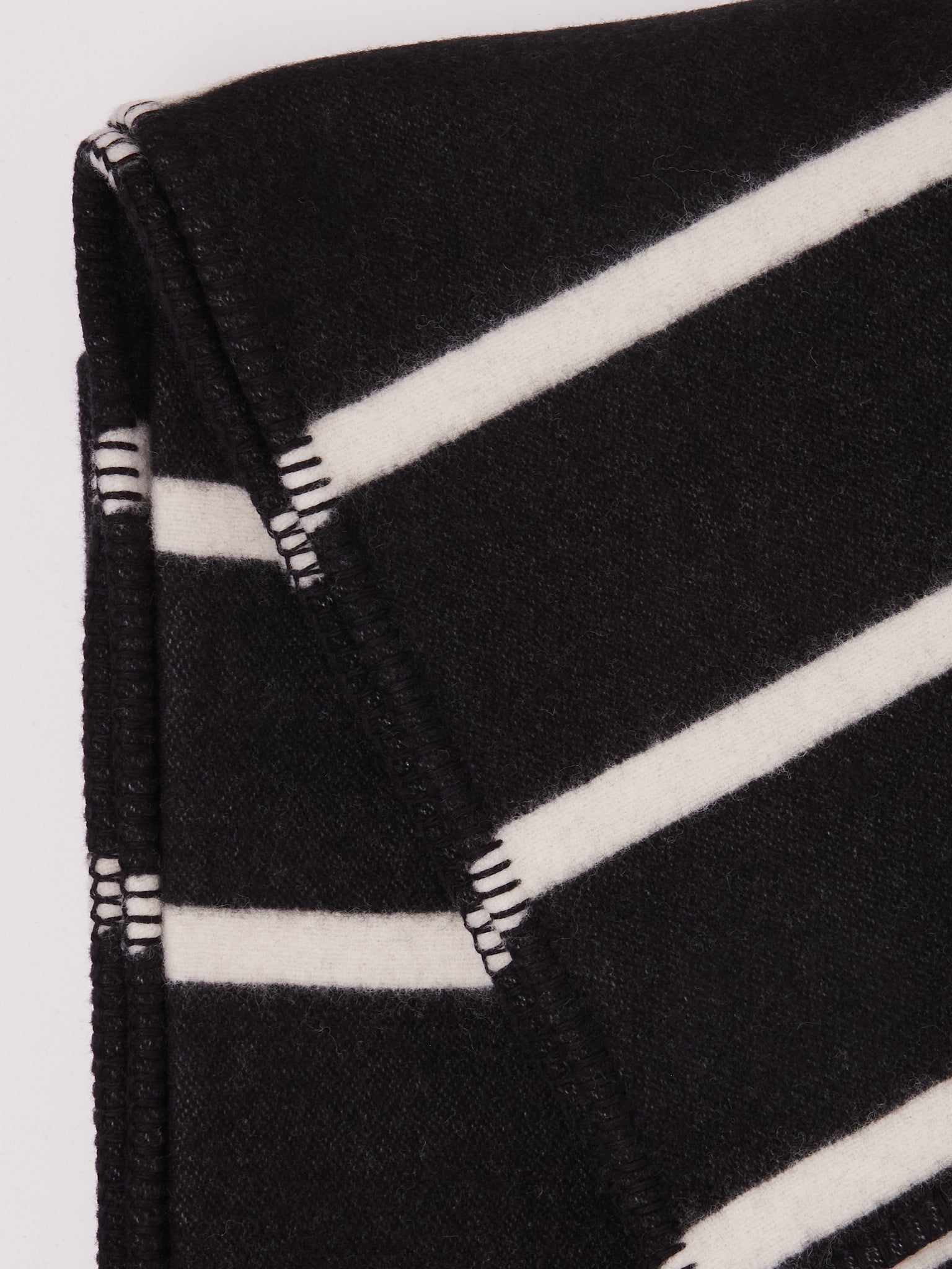 Tekla Lambswool Blanket Starling Stripes, curated by Shop Sommer in San Francisco.