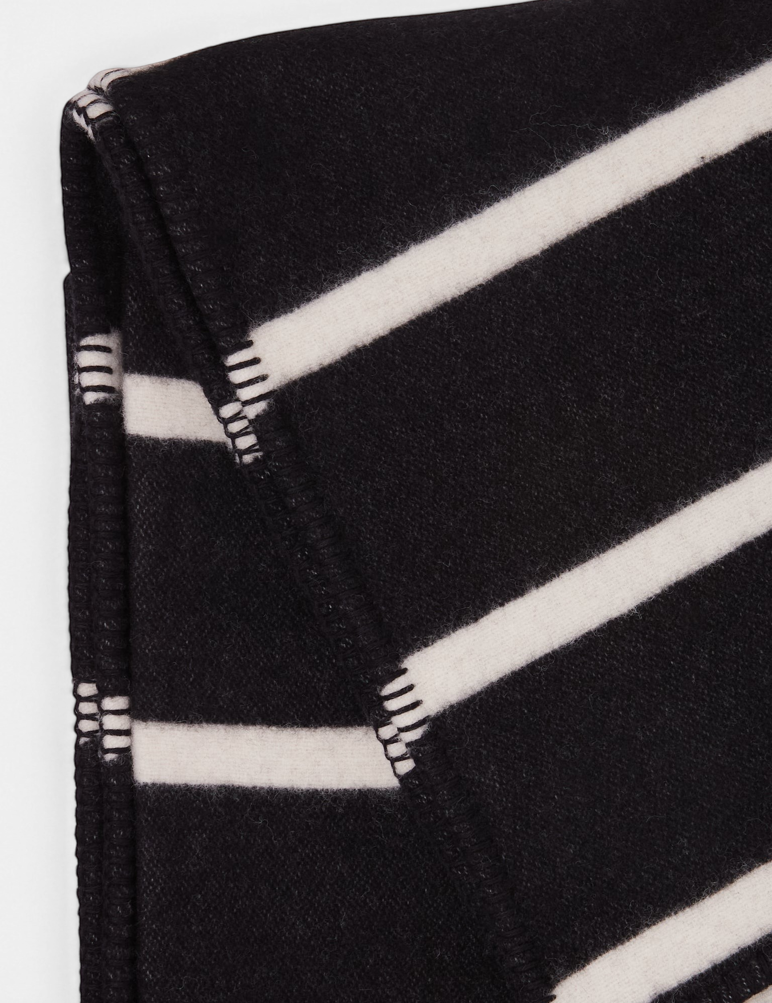 Tekla Lambswool Blanket Starling Stripes, curated by Shop Sommer in San Francisco.