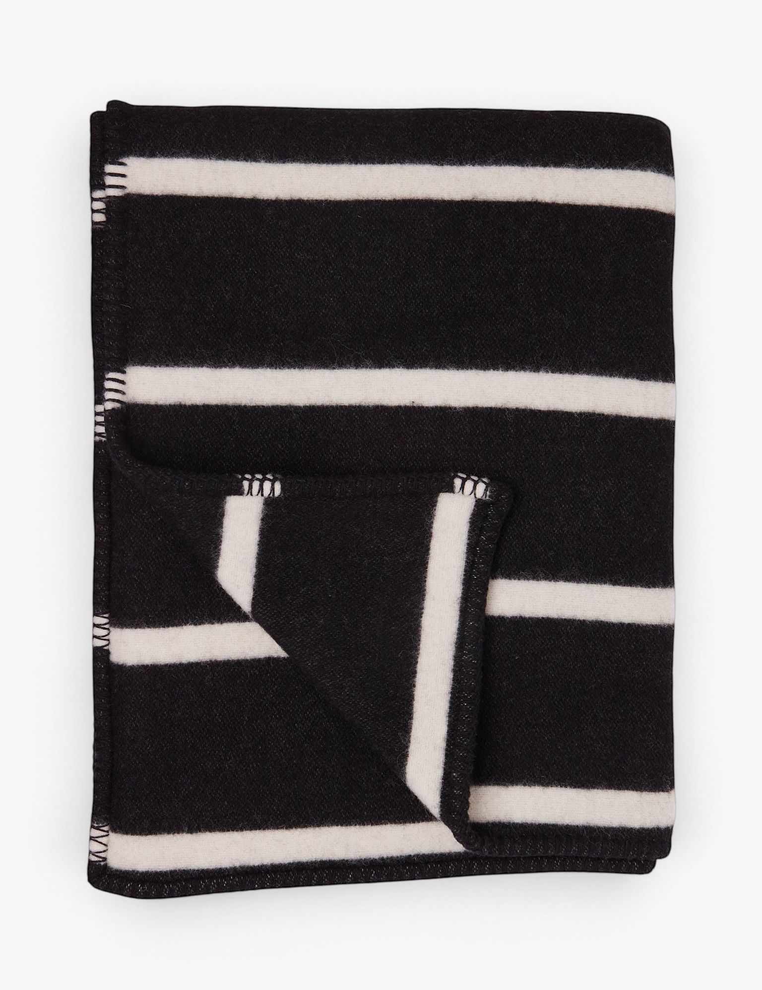Tekla Lambswool Blanket Starling Stripes, curated by Shop Sommer in San Francisco.