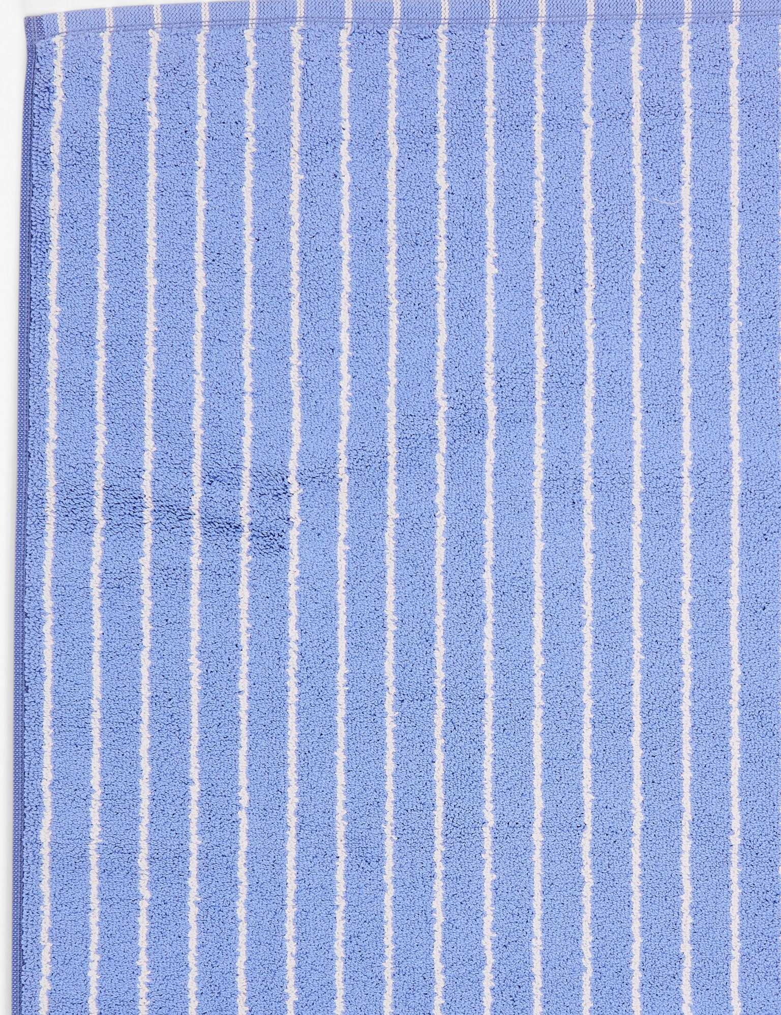 Tekla Bath Mat Clear Blue Stripes, curated by Shop Sommer in San Francisco.
