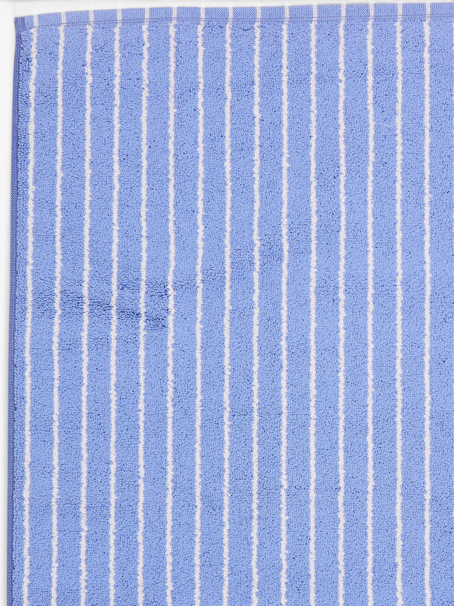 Tekla Bath Mat Clear Blue Stripes, curated by Shop Sommer in San Francisco.