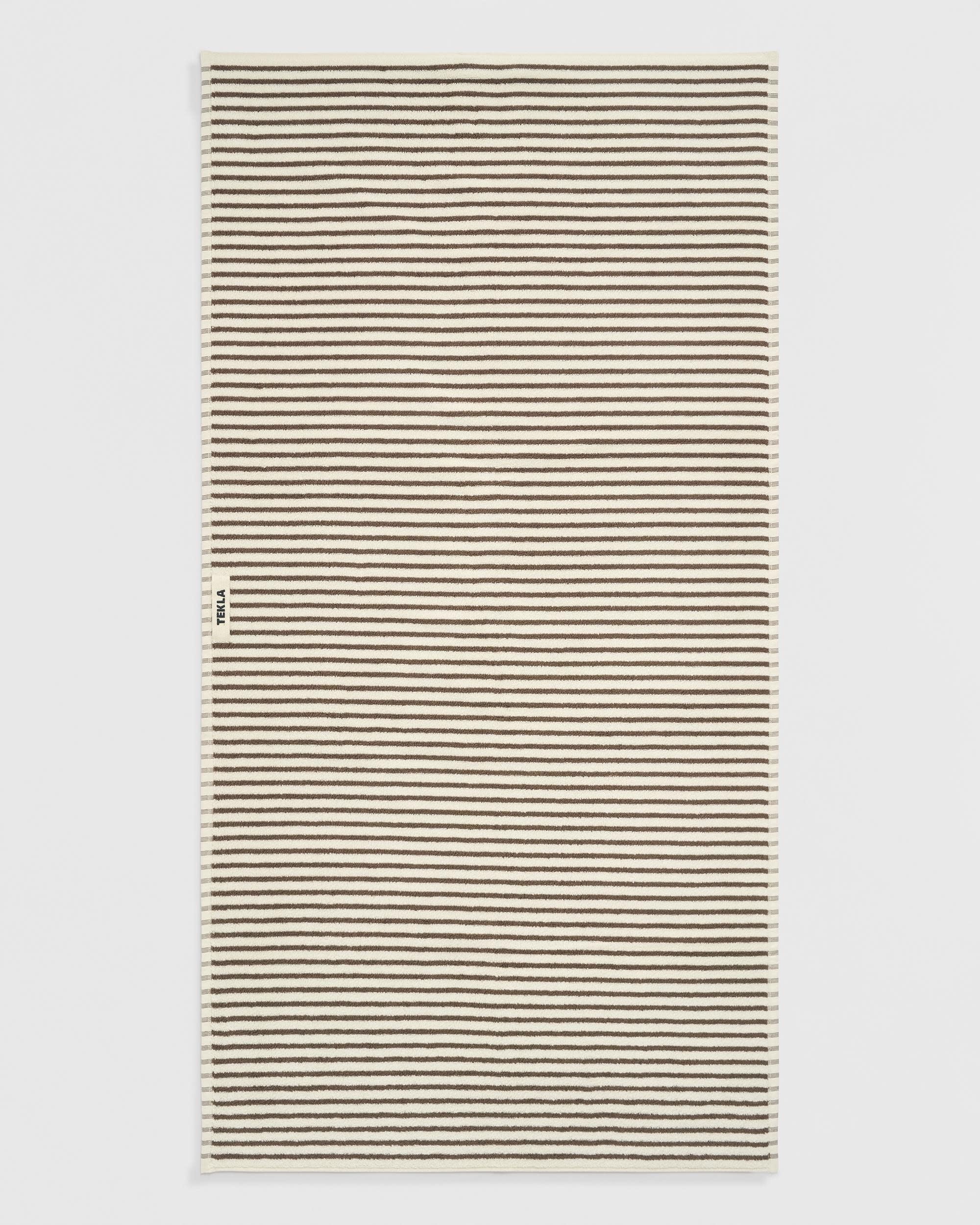 Tekla Bath Mat Kodiak Stripes, curated by Shop Sommer in San Francisco.