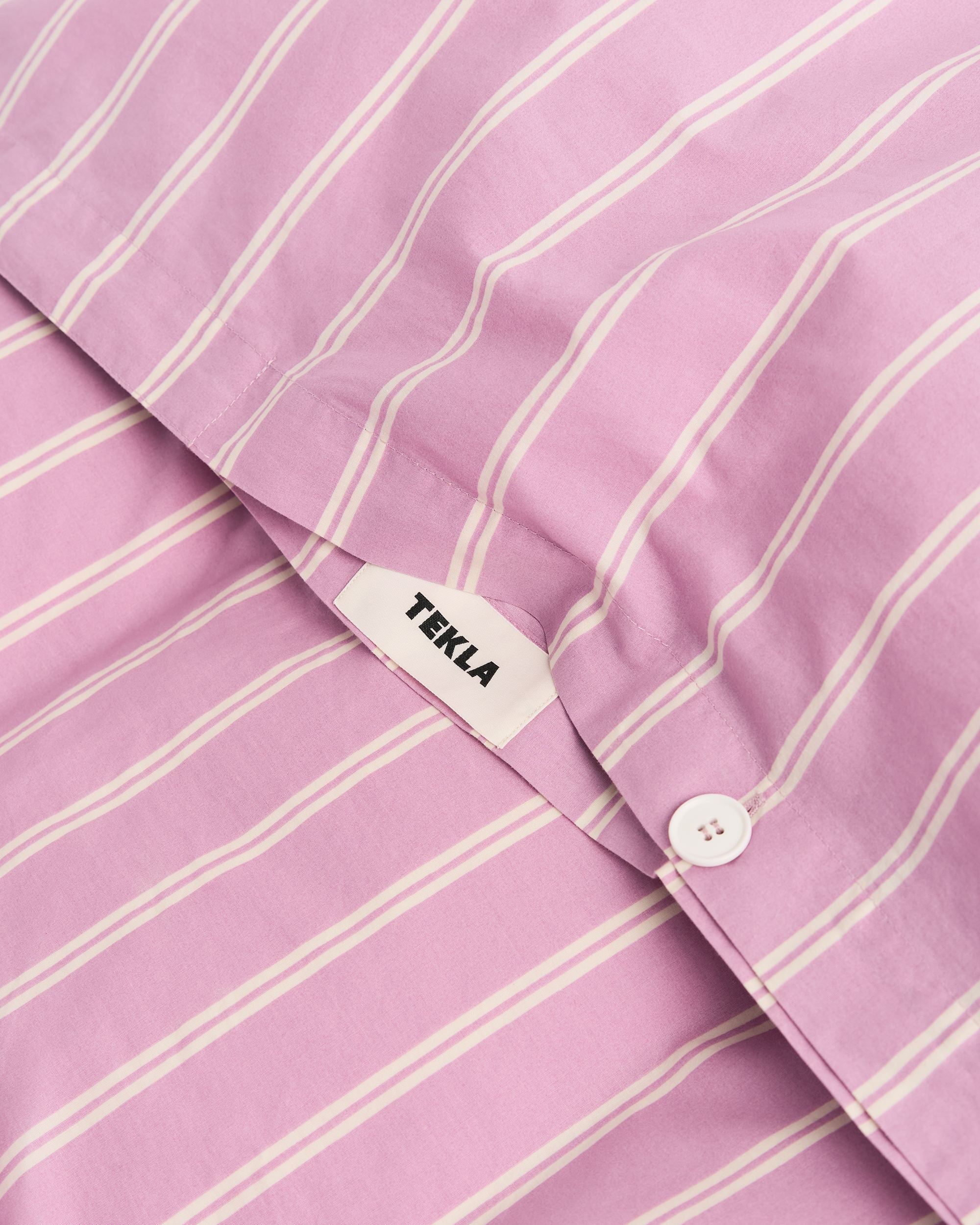 Sommer | Tekla Mallow Pink Stripes Duvet Cover