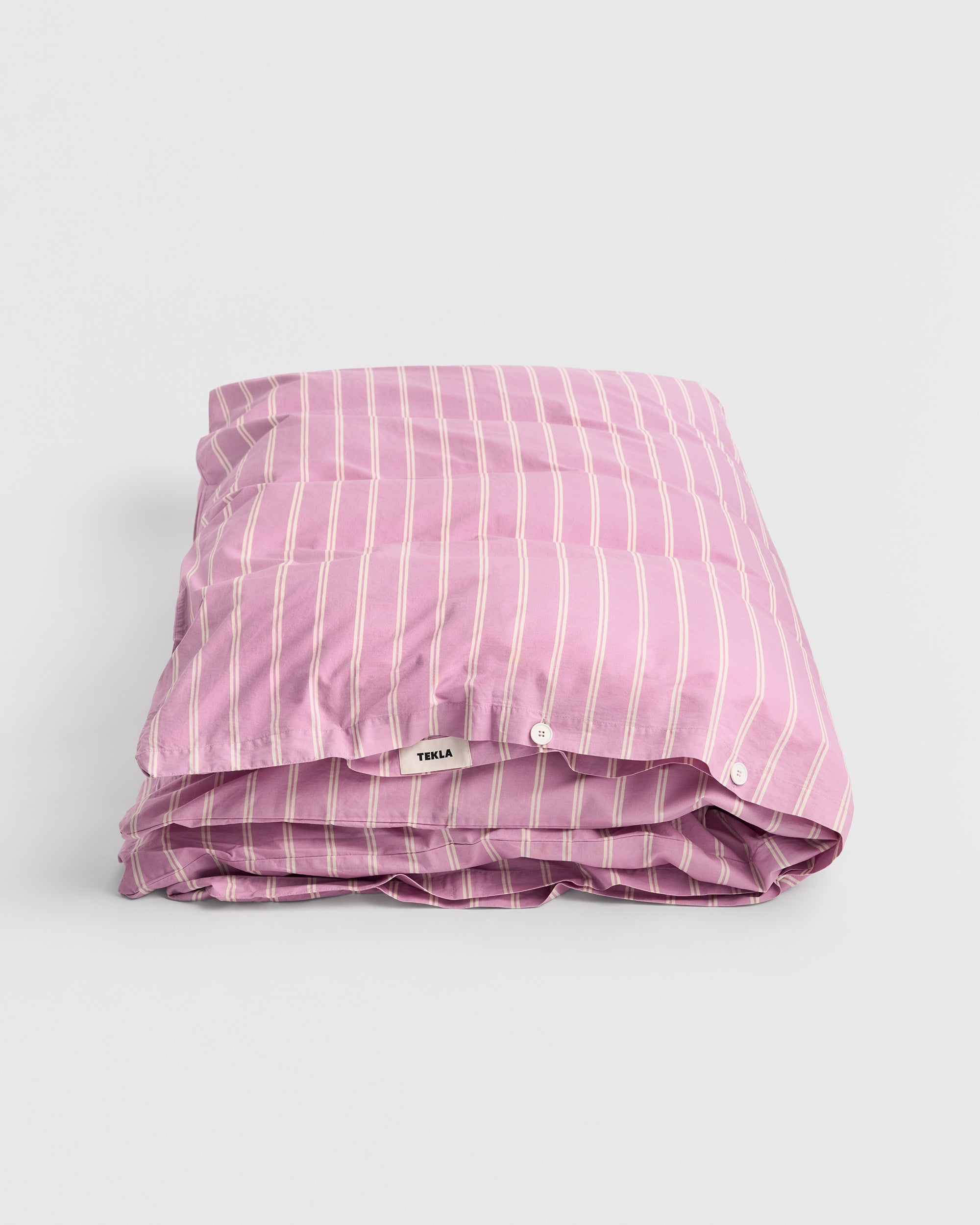 テクラ　布団カバー　ダブルサイズ　MALLOW PINK STRIPES Sommer | Tekla Mallow Pink Stripes Duvet Cover
