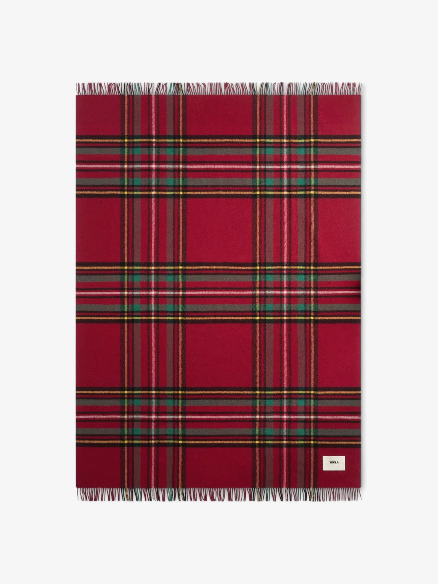Lambswool Blanket Red Plaid